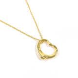 TIFFANY&Co. ティファニー オープンハート エルサペレッティ ネックレス
 K18イエローゴールド ゴールド【中古】
 レディース