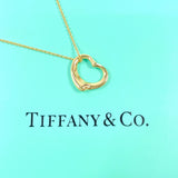 TIFFANY&Co. ティファニー オープンハート エルサペレッティ ネックレス
 K18イエローゴールド ゴールド【中古】
 レディース