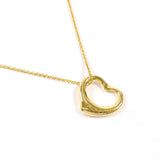 TIFFANY&Co. ティファニー オープンハート エルサペレッティ ネックレス
 K18イエローゴールド ゴールド【中古】
 レディース