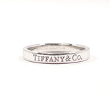 TIFFANY&Co. ティファニー フラット バンドリング リング・指輪
 Pt950プラチナ 11.5 シルバー【中古】
 レディース