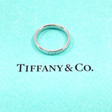 TIFFANY&Co. ティファニー フラット バンドリング リング・指輪
 Pt950プラチナ 11.5 シルバー【中古】
 レディース