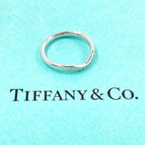 TIFFANY&Co. ティファニー カーブド バンドリング エルサペレッティ リング・指輪
 Pt950プラチナ/ダイヤモンド 6.5 シルバー【中古】
 レディース