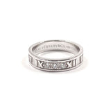 TIFFANY&Co. ティファニー アトラス 3P リング・指輪
 K18ホワイトゴールド/ダイヤモンド 10 シルバー【中古】
 レディース