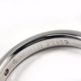 TIFFANY&Co. ティファニー スタッキング バンドリング エルサペレッティ リング・指輪
 Pt950プラチナ/ダイヤモンド 7.5 シルバー【中古】
 レディース