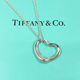 TIFFANY&Co. ティファニー オープンハート エルサペレッティ ネックレス
 シルバー925 シルバー【中古】
 レディース