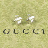 GUCCI グッチ スクエア ピアス
 シルバー925 シルバー【中古】
 レディース