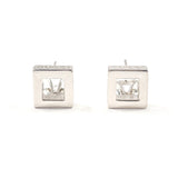 GUCCI グッチ スクエア ピアス
 シルバー925 シルバー【中古】
 レディース