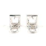 GUCCI グッチ スクエア ピアス
 シルバー925 シルバー【中古】
 レディース