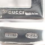 GUCCI グッチ スクエア ピアス
 シルバー925 シルバー【中古】
 レディース
