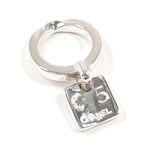 CHANEL シャネル カメリア No.5 クローバー プレート リング・指輪
 シルバー 10 シルバー【中古】
 レディース