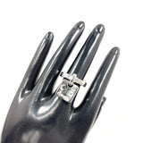 CHANEL シャネル カメリア No.5 クローバー プレート リング・指輪
 シルバー 10 シルバー【中古】
 レディース