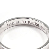 HERMES エルメス カルトゥーシュ リング・指輪
 K18ホワイトゴールド 8.5 シルバー 0815795刻印【中古】
 レディース