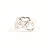 TIFFANY&Co. ティファニー トリプルハート リング・指輪
 シルバー925 8 シルバー【中古】
 レディース