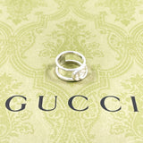 GUCCI グッチ インターロッキング G ワイドリング リング・指輪
 シルバー925 7 シルバー【中古】
 レディース