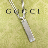 GUCCI グッチ プレート ダブル ボールチェーン 010595 09840 0006 ネックレス
 シルバー925 シルバー【中古】
 ユニセックス