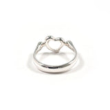TIFFANY&Co. ティファニー オープンハート エルサペレッティ リング・指輪
 シルバー925 9 シルバー【中古】
 レディース