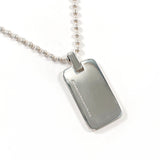 TIFFANY&Co. ティファニー アトラス プレート ボールチェーン ネックレス
 シルバー925 シルバー【中古】
 ユニセックス