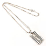 TIFFANY&Co. ティファニー アトラス プレート ボールチェーン ネックレス
 シルバー925 シルバー【中古】
 ユニセックス