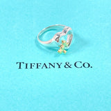 TIFFANY&Co. ティファニー ハート リボン リング・指輪
 シルバー925/K18イエローゴールド 9.5 シルバー シルバー【中古】
 レディース