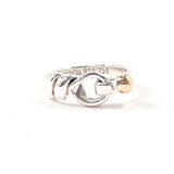TIFFANY&Co. ティファニー フック＆アイ リング・指輪
 シルバー925/K18イエローゴールド 9 シルバー シルバー【中古】
 レディース