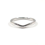 TIFFANY&Co. ティファニー カーブド バンドリング エルサペレッティ リング・指輪
 Pt950プラチナ 16.5 シルバー【中古】
 メンズ