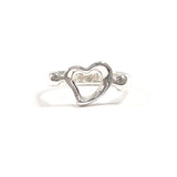 TIFFANY&Co. ティファニー オープンハート エルサペレッティ リング・指輪
 シルバー925 9.5 シルバー【中古】
 レディース
