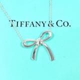 TIFFANY&Co. ティファニー ボウ リボン ネックレス
 シルバー925 シルバー【中古】
 レディース