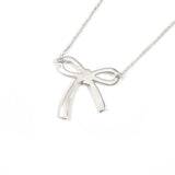 TIFFANY&Co. ティファニー ボウ リボン ネックレス
 シルバー925 シルバー【中古】
 レディース