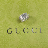 GUCCI グッチ ダブルG ワイドリング 627729 J8400 0701 リング・指輪
 シルバー925 17 シルバー【中古】
 メンズ