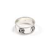 GUCCI グッチ ダブルG ワイドリング 627729 J8400 0701 リング・指輪
 シルバー925 17 シルバー【中古】
 メンズ