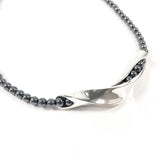 Georg Jensen ジョージジェンセン ハンスハンセン ネックレス
 シルバー925/ヘマタイト シルバー【中古】
 レディース