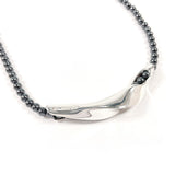 Georg Jensen ジョージジェンセン ハンスハンセン ネックレス
 シルバー925/ヘマタイト シルバー【中古】
 レディース