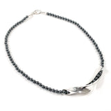 Georg Jensen ジョージジェンセン ハンスハンセン ネックレス
 シルバー925/ヘマタイト シルバー【中古】
 レディース
