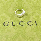 グッチ リング・指輪
 15.5号 ダイアゴナル インタロッキングＧ 774038 J8400 8106 GUCCI シルバー925 シルバー メンズ 新品仕上げ済み