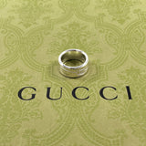 GUCCI グッチ ダイアゴナル インターロッキングＧ リング・指輪
 シルバー925 11 シルバー【中古】
 レディース