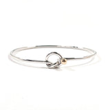 ティファニー バングル
 フック＆アイ ラブノット TIFFANY&Co. シルバー925/K18イエローゴールド シルバー ゴールド レディース 新品仕上げ済み