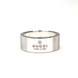 GUCCI グッチ ロゴ リング・指輪
 シルバー925 15.5 シルバー【中古】
 メンズ