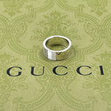 GUCCI グッチ ロゴ リング・指輪
 シルバー925 15.5 シルバー【中古】
 メンズ