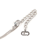 クリスチャンディオール ネックレス
 ロゴ ハート Christian Dior メタル シルバー レディース