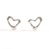 TIFFANY&Co. ティファニー オープンハート エルサペレッティ イヤリング
 スターリングシルバー シルバー【中古】
 レディース