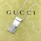 GUCCI グッチ プレート ネックレス
 シルバー925 シルバー【中古】
 ユニセックス