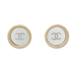 CHANEL シャネル ココマーク ヴィンテージ イヤリング
 プラスチック/メタル ホワイト 95 C刻印【中古】
 レディース