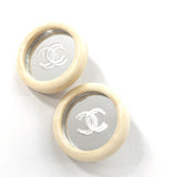 CHANEL シャネル ココマーク ヴィンテージ イヤリング
 プラスチック/メタル ホワイト 95 C刻印【中古】
 レディース
