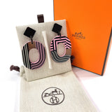 HERMES エルメス イスム ポップ ライン ピアス
 バッファローホーン/ラッカー ピンク ピンク【中古】
 レディース