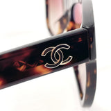 CHANEL シャネル ココマーク 5380-A サングラス
 合成樹脂 ブラウン【中古】
 レディース