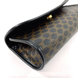 CELINE セリーヌ マカダム ポーチ
 PVC ブラック【中古】
 レディース