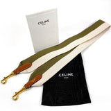CELINE セリーヌ ショルダーストラップ
 キャンバス カーキ カーキ【中古】
 レディース