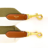 CELINE セリーヌ ショルダーストラップ
 キャンバス カーキ カーキ【中古】
 レディース