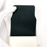 CELINE セリーヌ サングラスケース ロゴ ショルダーバッグ
 レザー ホワイト【中古】
 ユニセックス