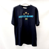 GUCCI グッチ GUCCI BAND 半袖Ｔシャツ
 コットン ブラック【中古】
 メンズ